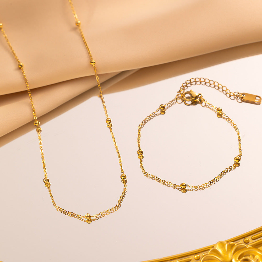 golden dots in premium finish; elegant golden dots for women