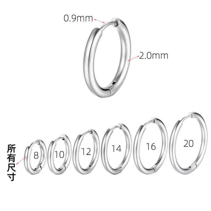 urban loop earrings in gold finish; stylish urban loop earrings for women
