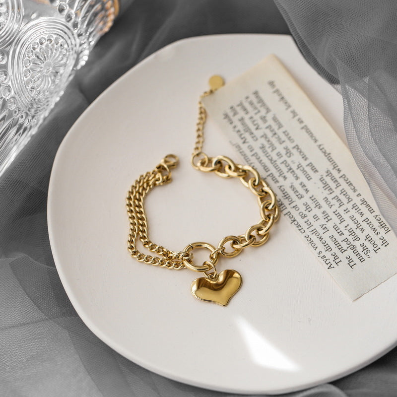 Close-up image of Love Loop Bracelet on a white background