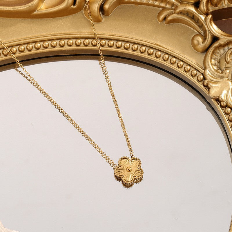 golden bloom set in premium finish; elegant golden bloom set for women