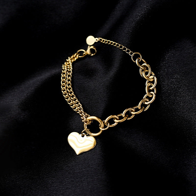 Close-up image of Love Loop Bracelet on a white background