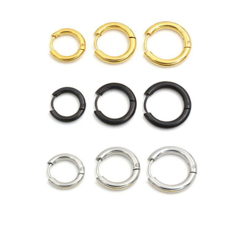 urban loop earrings in gold finish; stylish urban loop earrings for women