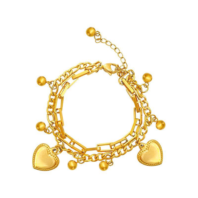 Close-up image of Sweetheart Charm Bracelet on a white background