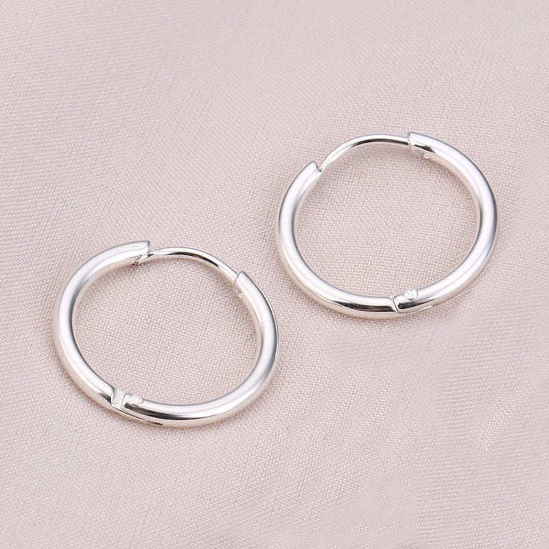 urban loop earrings in gold finish; stylish urban loop earrings for women
