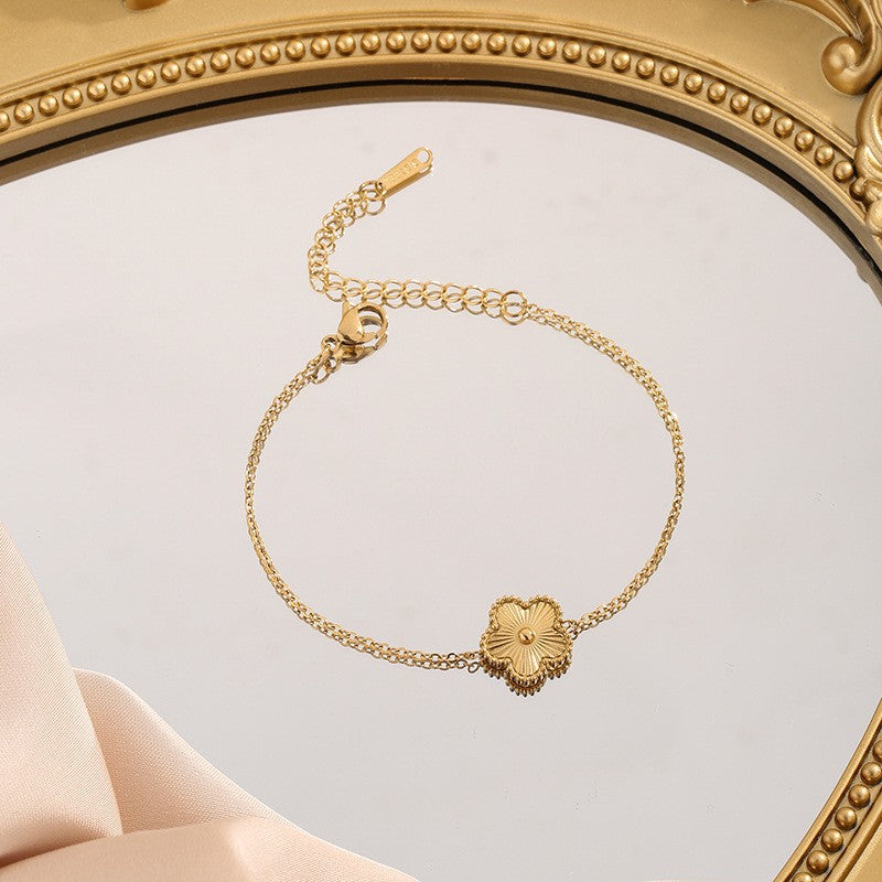 golden bloom set in premium finish; elegant golden bloom set for women