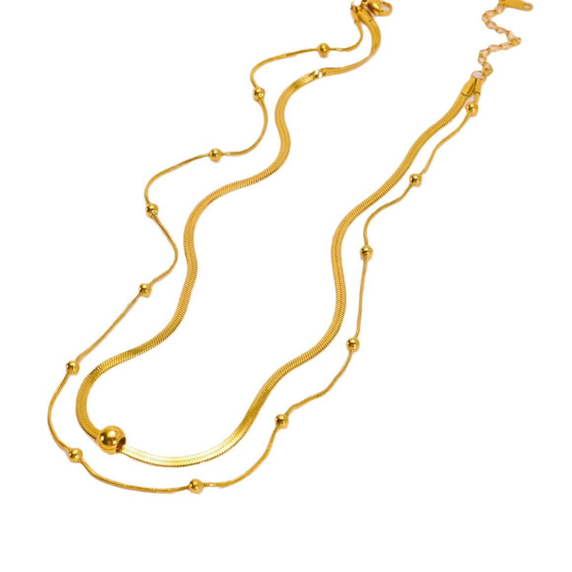 aurora beads set in premium finish; elegant aurora beads set for women