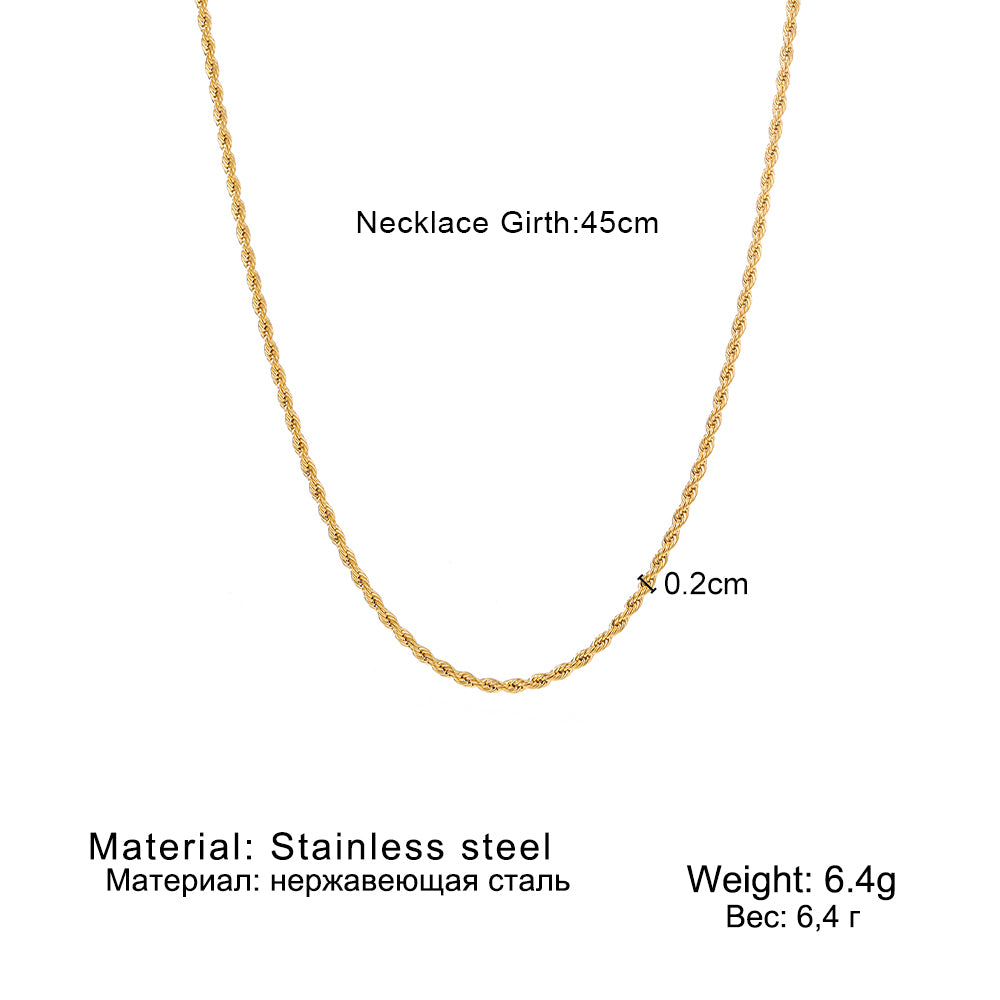 Elegant close-up of Twist of Gold Necklace displayed on a velvet stand