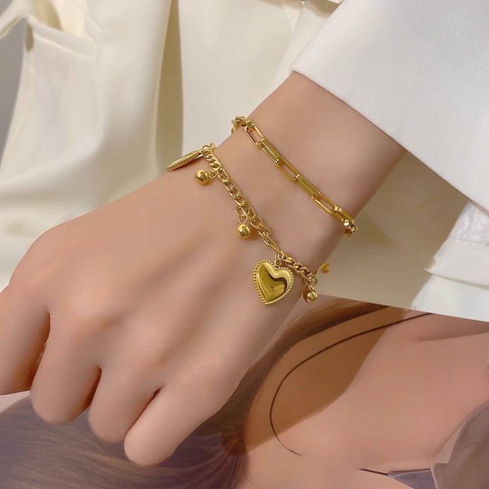 Close-up image of Sweetheart Charm Bracelet on a white background