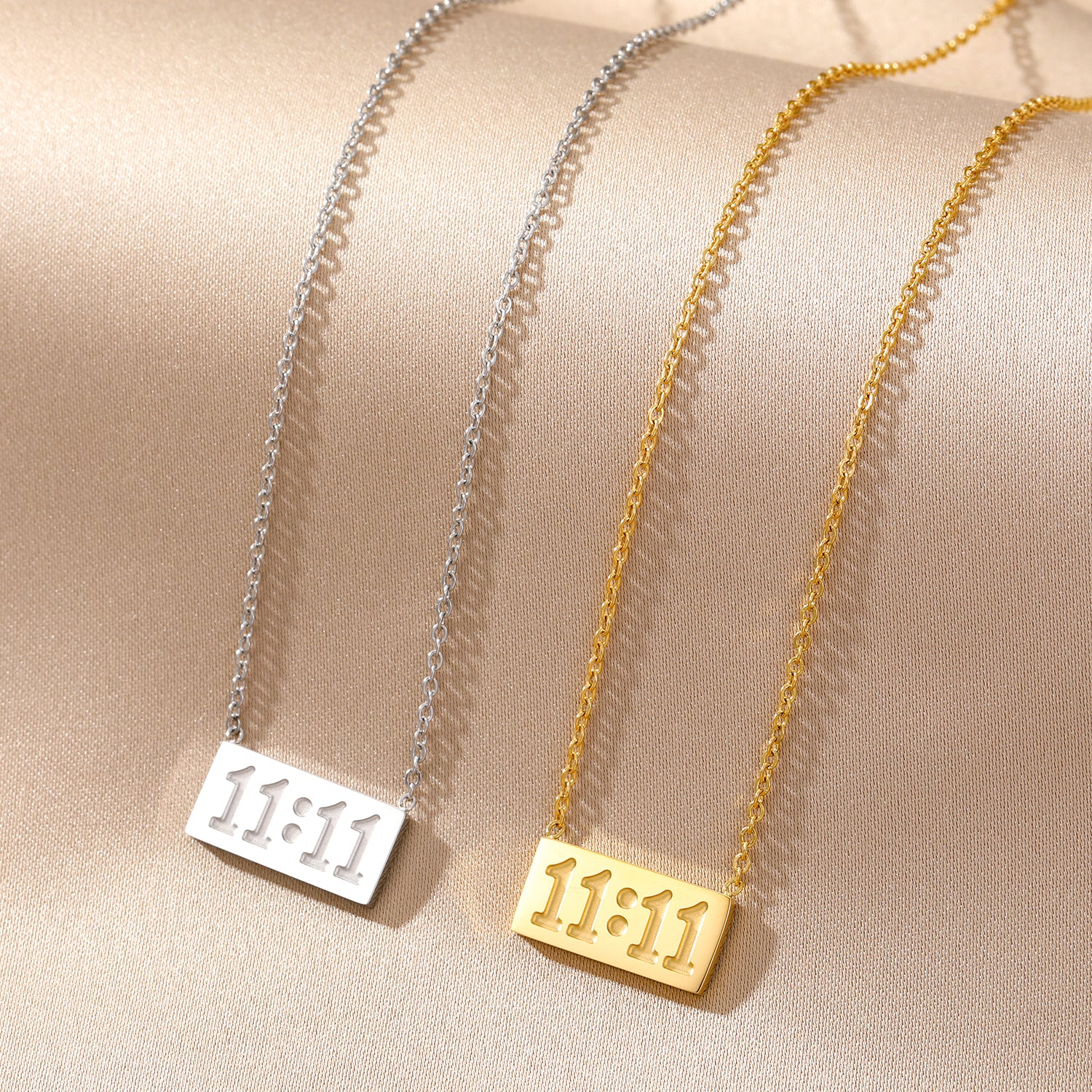 Elegant close-up of Moment Eleven Eleven displayed on a velvet stand