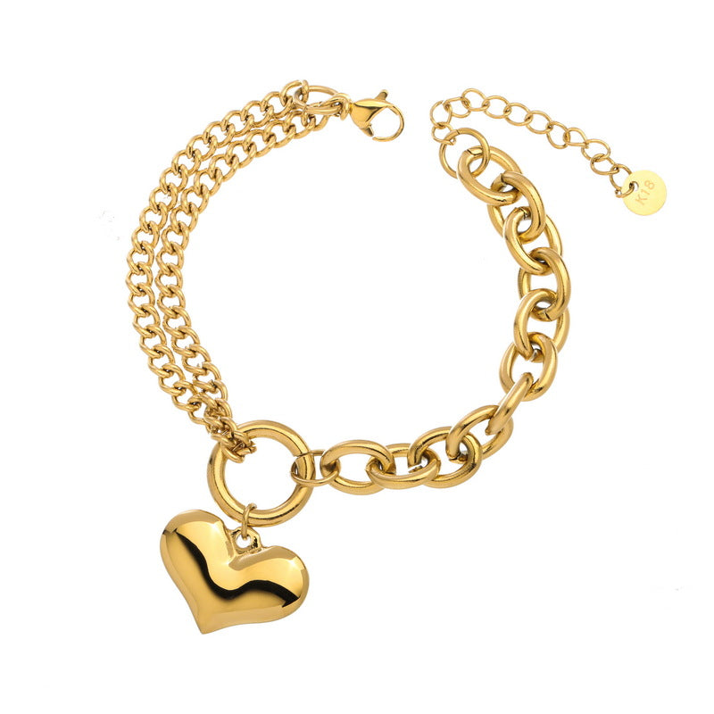 Close-up image of Love Loop Bracelet on a white background