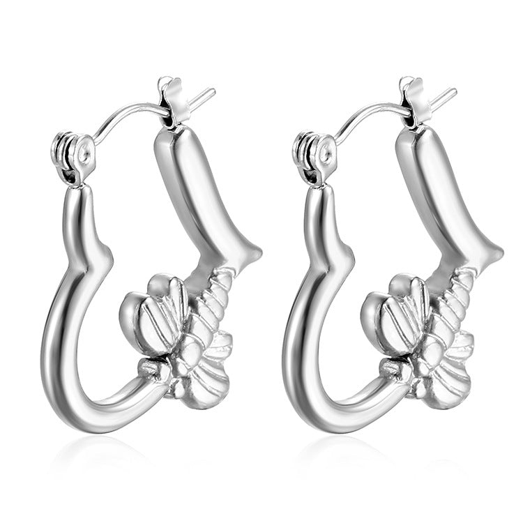 honey bloom earrings in gold finish; stylish honey bloom earrings for women